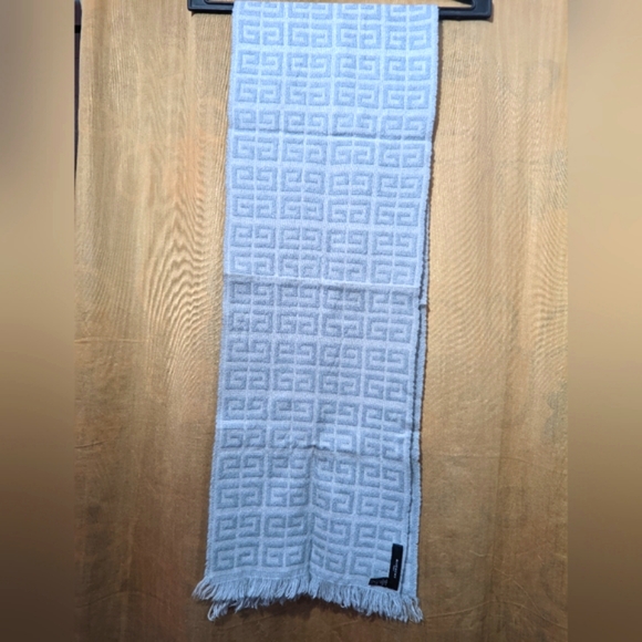 Givenchy Monogram Wool Scarf In Grey, Men' original price $252 dollar - Picture 6 of 7